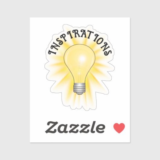 Helle Idee Aufkleber (Blatt)