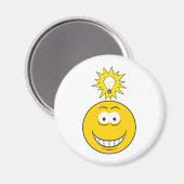 Helle Idee Gesicht Magnet (Vorderseite/Rückseite)