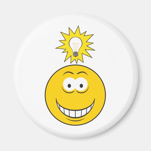 Helle Idee Gesicht Magnet (Vorne)