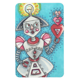 Helle Idee GIRL ROBOT HÖRT MAGNET *Big