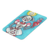 Helle Ideen GIRL ROBOT HEARTS MAGNET *Anpassen (Linke Seite)