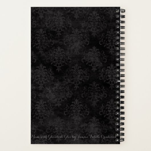 Helle Ideen Gothic Style Notebook Notizblock (Rückseite)