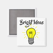 Helle Ideen Magnet (Vorderseite/Rückseite)