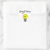 Helle Ideen Quadratischer Aufkleber (Tasche)