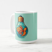 Helle Ideen schwimmen tief - Mug Tasse (Vorderseite Links)