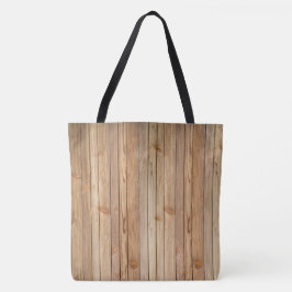 Helle Imitate Holzverkleidung Tasche