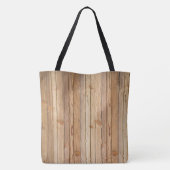 Helle Imitate Holzverkleidung Tasche (Rückseite)