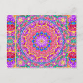 Helle India Watercolor Mandala Postcard Postkarte (Vorderseite)