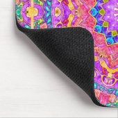 Helle Indien-Aquarell-Mandala Mousepad (Ecke)