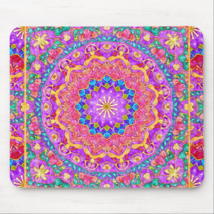 Helle Indien-Aquarell-Mandala Mousepad