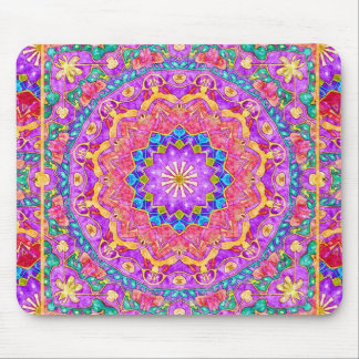 Helle Indien-Aquarell-Mandala Mousepad