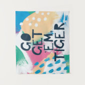 Helle Inspiration II | Go Get 'Em Tiger Wandteppich (Vorderseite)