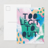 Helle Inspiration III | Zu Legitimität, um aufzuhö Postkarte (Vorne/Hinten)