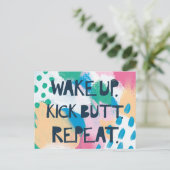 Helle Inspiration IV | wachen Postkarte (Stehend Vorderseite)