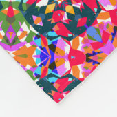 Helle Jolly farbenfrohe Dopamin Dekoration Gemütli Fleecedecke (Ecke)