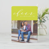 Helle Juckreiz-Skript-Feiertage Fotokarte Feiertagskarte (Stehend Vorderseite)