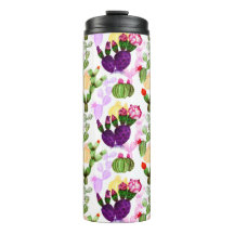 Helle Kakteen Pen Zeichnend botanisches Muster