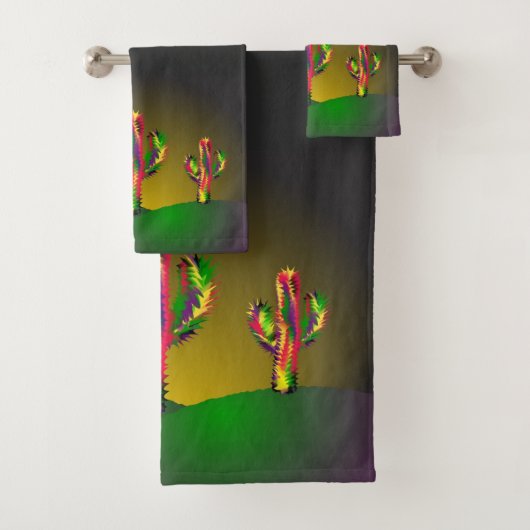 Helle Kaktus Badhandtuch Set (Insitu)
