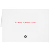 Helle Kardinal Weihnachtskarte (Rückseite Horizontal)