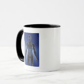 Helle Karte der Akupunkturpunkte Tasse (Vorderseite Links)