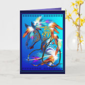 Helle Karten des Pferd2 (Gelbe Blume)