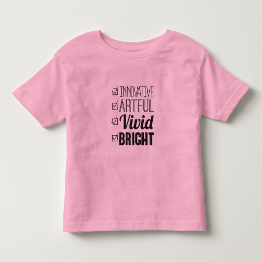 HELLE Kinder T - Shirt, Checkliste Kleinkind T-shirt (Vorderseite)