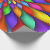 Helle klare psychedelische gewundene Verpackung Geschenkpapier (Ecke)