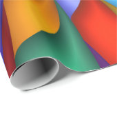 Helle klare psychedelische gewundene Verpackung Geschenkpapier (Rolleneckpunkt)