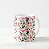 Helle kleine Blume Aquarellgeschenke Kaffeeliebhab Kaffeetasse (VorderseiteRechts)