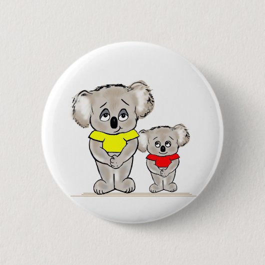 Helle Koala Button (Vorderseite)