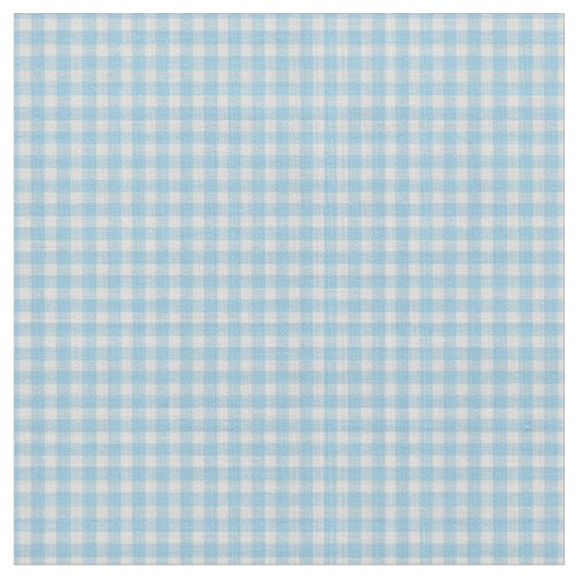 Helle Kornblumenblau Gingham Karo Stoff (Nahaufnahme)