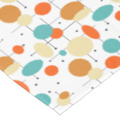 Helle Kreise und Linien Mitte Jahrhundert Moderne Tischdecke (Schrägansicht)