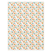 Helle Kreise und Linien Mitte Jahrhundert Moderne Tischdecke (Vorderseite)