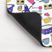 Helle Küchenutensilien Chef Kuch Bäcker Mousepad (Ecke)