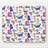 Helle Küchenutensilien Chef Kuch Bäcker Mousepad (Vorne)