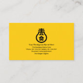 Helle, kühne elektrische Bulb Electrical Services Visitenkarte (Rückseite)