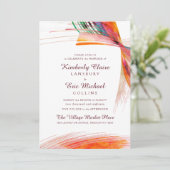 Helle Künstlerische Abstrakte Wasserfarbenpracht Einladung (Stehend Vorderseite)