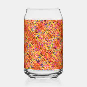 Helle künstlerische Paisley-Blumen Dosenglas