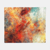 Helle künstlerische Splash. Abstrakte Malfarbe Fleecedecke (Vorderseite (Horizontal))