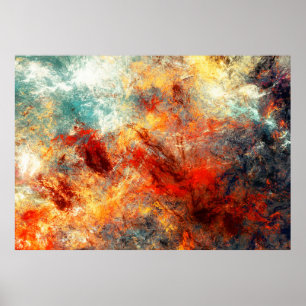 Helle künstlerische Splash. Abstrakte Malfarbe Poster