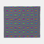 Helle Kurven Fleecedecke (Vorderseite (Horizontal))