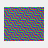 Helle Kurven Fleecedecke (Vorderseite (Horizontal))