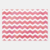 Helle Lachs Rosa Farbkoordinierte Muster Geschenkpapier Set (Vorderseite 2)