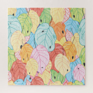 Helle Leaf Textur: Die Natur Inspiriert. Puzzle