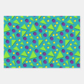 Helle, lebendige Formen Geschenkpapier Set (Vorderseite 3)