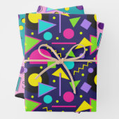 Helle, lebendige Formen Geschenkpapier Set (Beispiel)