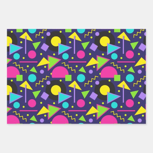 Helle, lebendige Formen Geschenkpapier Set (Vorderseite)