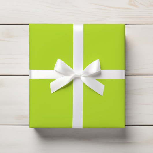 Helle, lebendige Limettengrün, Solid Geschenkpapier