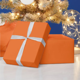 Helle, lebendige Orange - Papierrollen Geschenkpapier