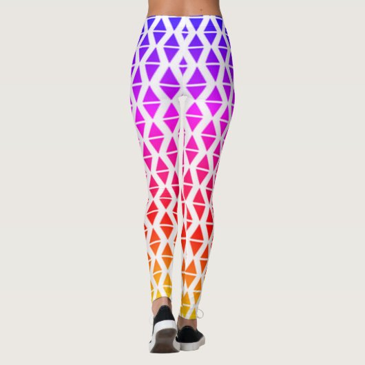 Helle, lebendige Strand Abstrakt Yoga Pants Leggin Leggings (Rückseite)